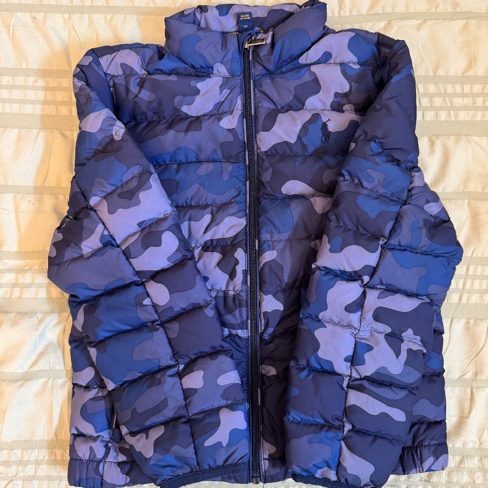 Blue Camo Polo Ralph Lauren Coat